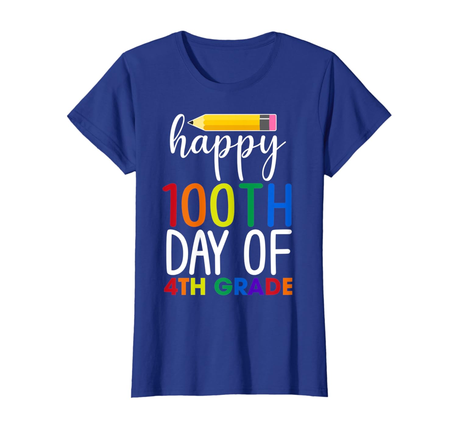 Happy 100th Day of 4th Grade Costume 100th Day Of School TShirt